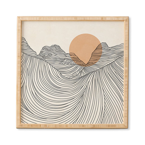 Iveta Abolina Mountain Line Series No 2 Framed Wall Art