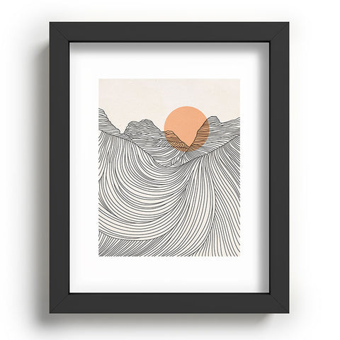 Iveta Abolina Mountain Line Series No 2 Recessed Framing Rectangle