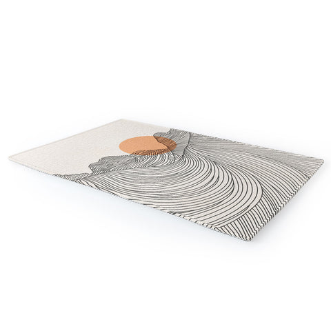 Iveta Abolina Mountain Line Series No 2 Area Rug