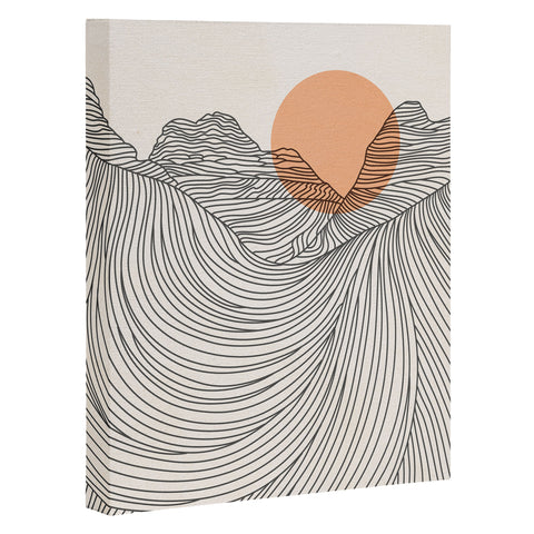 Iveta Abolina Mountain Line Series No 2 Art Canvas