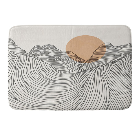 Iveta Abolina Mountain Line Series No 2 Memory Foam Bath Mat