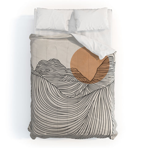 Iveta Abolina Mountain Line Series No 2 Comforter