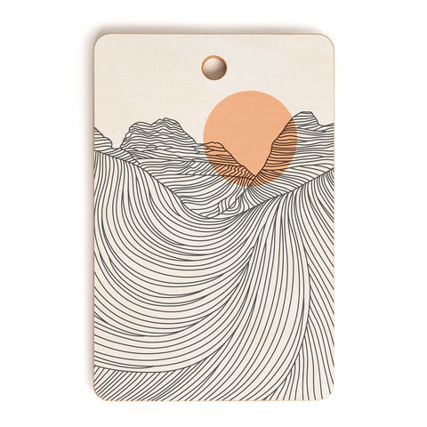 Iveta Abolina Mountain Line Series No 2 Cutting Board Rectangle