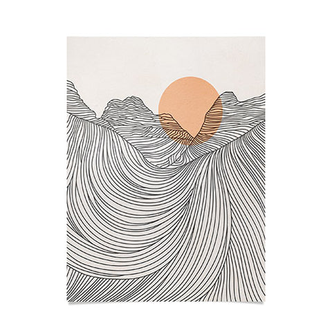 Iveta Abolina Mountain Line Series No 2 Poster