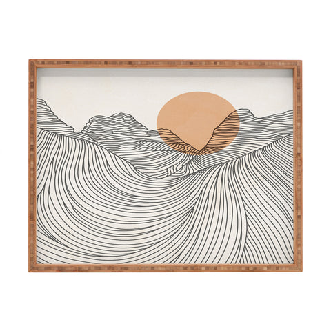 Iveta Abolina Mountain Line Series No 2 Rectangular Tray