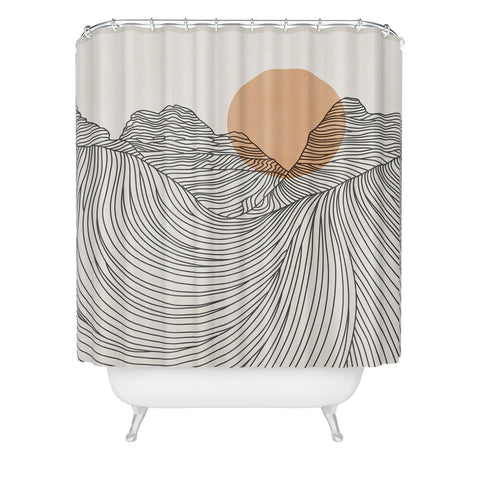 Iveta Abolina Mountain Line Series No 2 Shower Curtain