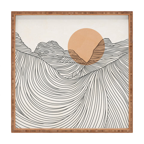 Iveta Abolina Mountain Line Series No 2 Square Tray