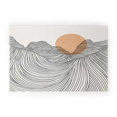 Iveta Abolina Mountain Line Series No 2 Welcome Mat