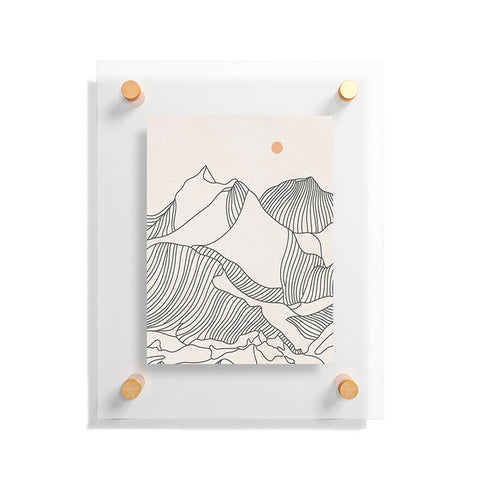 Iveta Abolina Mountain Line Series No 3 Floating Acrylic Print