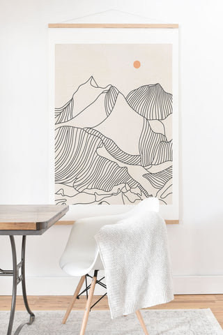 Iveta Abolina Mountain Line Series No 3 Art Print And Hanger