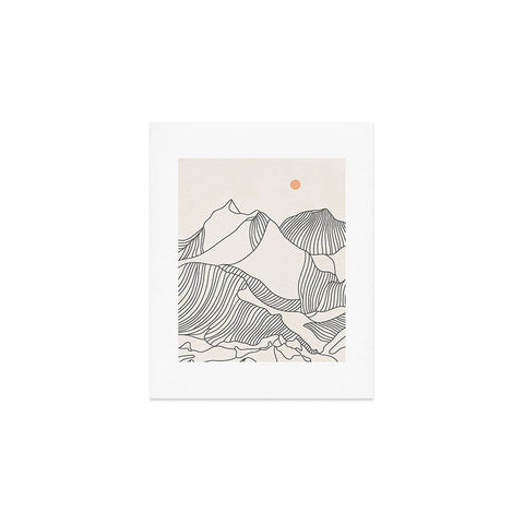 Iveta Abolina Mountain Line Series No 3 Art Print