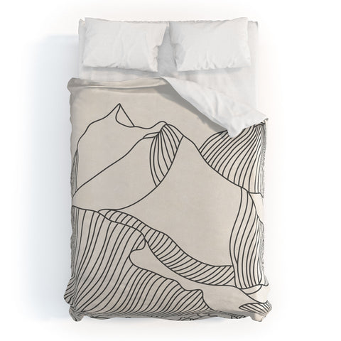 Iveta Abolina Mountain Line Series No 3 Duvet Cover