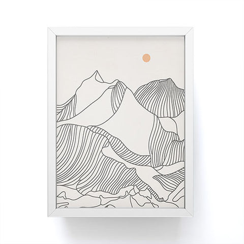 Iveta Abolina Mountain Line Series No 3 Framed Mini Art Print