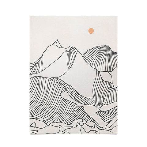 Iveta Abolina Mountain Line Series No 3 Poster