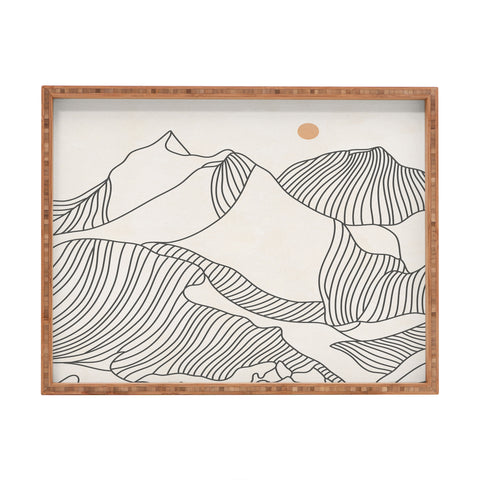 Iveta Abolina Mountain Line Series No 3 Rectangular Tray