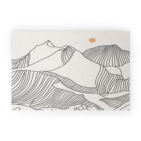 Iveta Abolina Mountain Line Series No 3 Welcome Mat