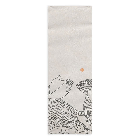 Iveta Abolina Mountain Line Series No 3 Yoga Towel