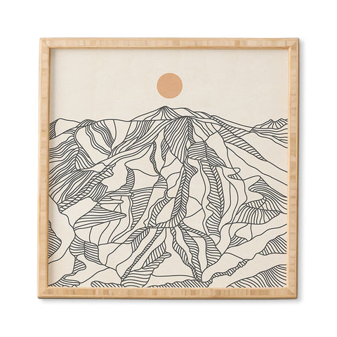 Iveta Abolina Mountain Line Series No 4 Framed Wall Art