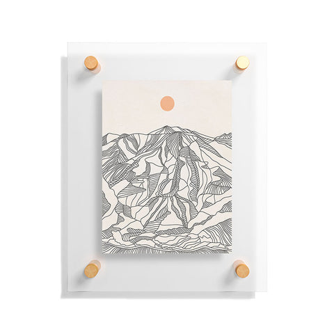 Iveta Abolina Mountain Line Series No 4 Floating Acrylic Print