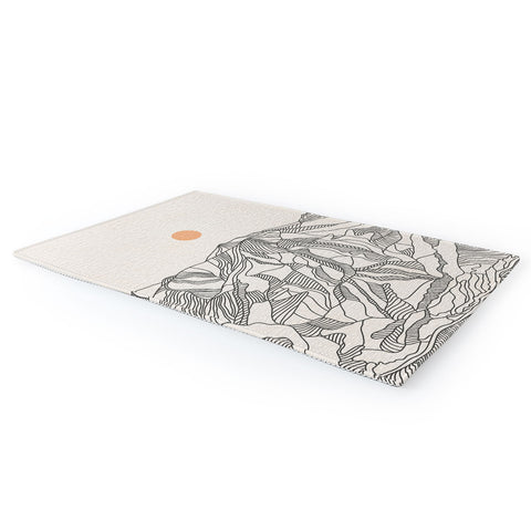 Iveta Abolina Mountain Line Series No 4 Area Rug