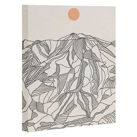 Iveta Abolina Mountain Line Series No 4 Art Canvas