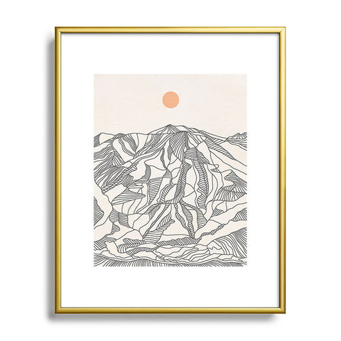 Iveta Abolina Mountain Line Series No 4 Metal Framed Art Print