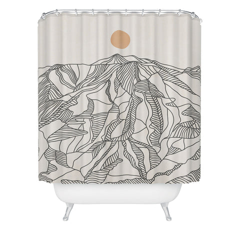 Iveta Abolina Mountain Line Series No 4 Shower Curtain