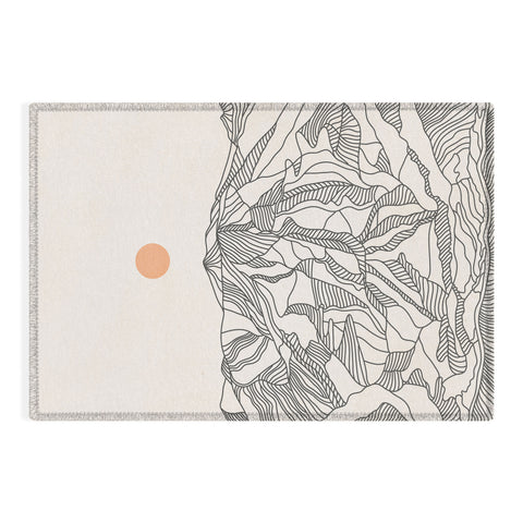 Iveta Abolina Mountain Line Series No 4 Outdoor Rug