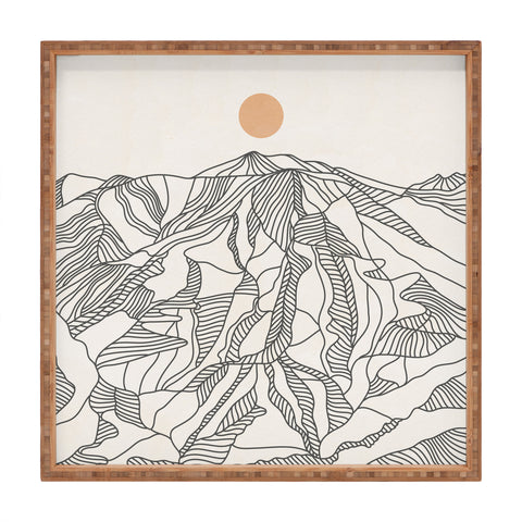 Iveta Abolina Mountain Line Series No 4 Square Tray