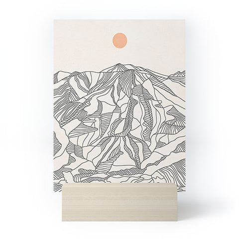 Iveta Abolina Mountain Line Series No 4 Mini Art Print