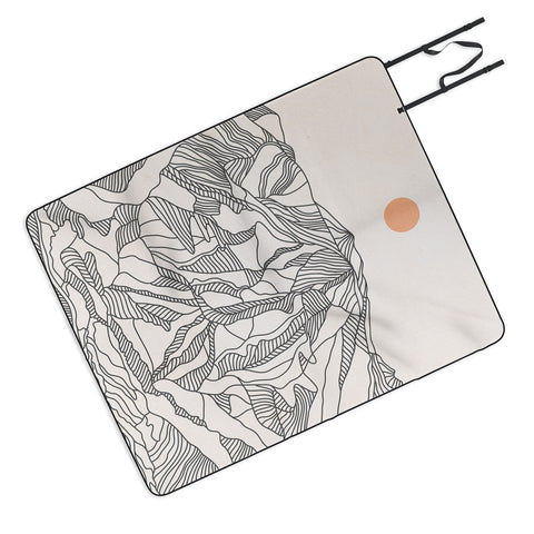 Iveta Abolina Mountain Line Series No 4 Picnic Blanket