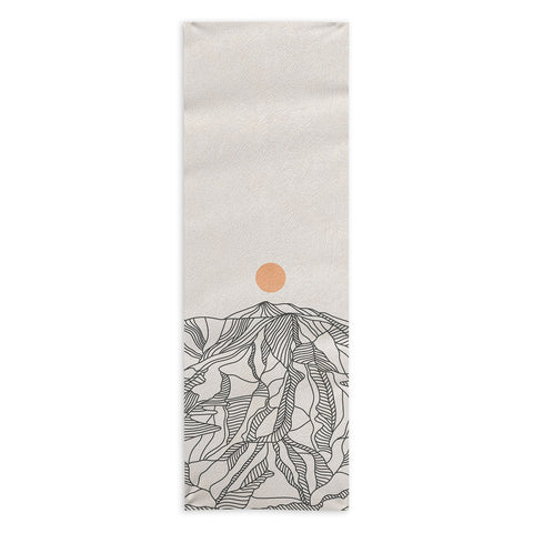Iveta Abolina Mountain Line Series No 4 Yoga Towel