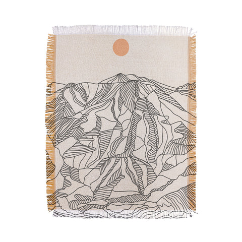 Iveta Abolina Mountain Line Series No 4 Throw Blanket
