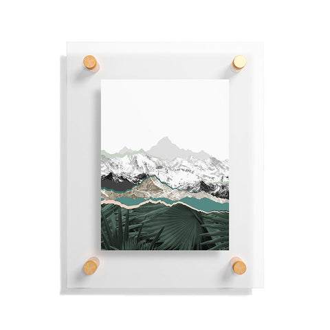 Iveta Abolina Mountainside jungle Floating Acrylic Print