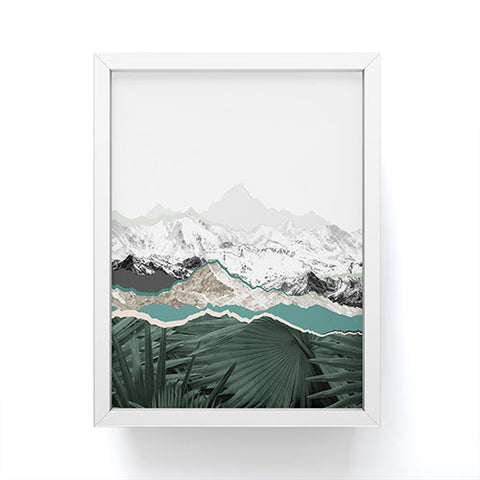 Iveta Abolina Mountainside jungle Framed Mini Art Print