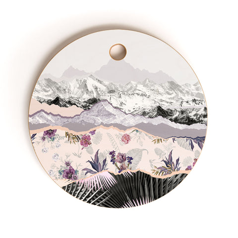 Iveta Abolina Mountainside jungle II Cutting Board Round