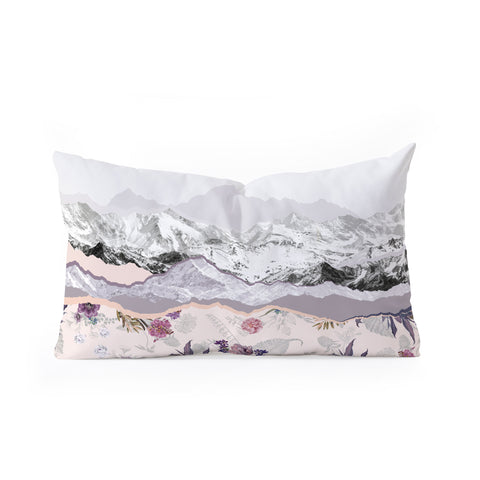 Iveta Abolina Mountainside jungle II Oblong Throw Pillow
