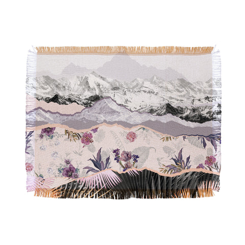 Iveta Abolina Mountainside jungle II Throw Blanket