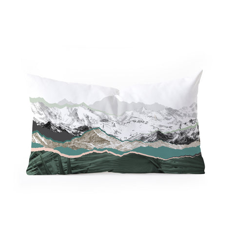 Iveta Abolina Mountainside jungle Oblong Throw Pillow