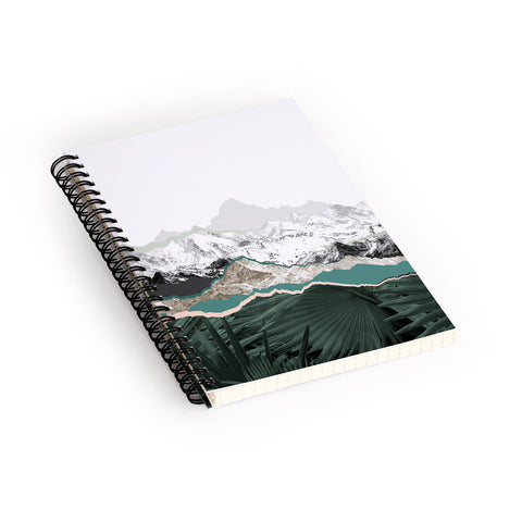 Iveta Abolina Mountainside jungle Spiral Notebook