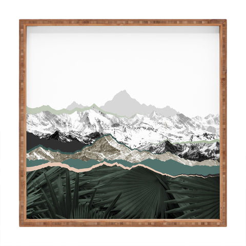 Iveta Abolina Mountainside jungle Square Tray