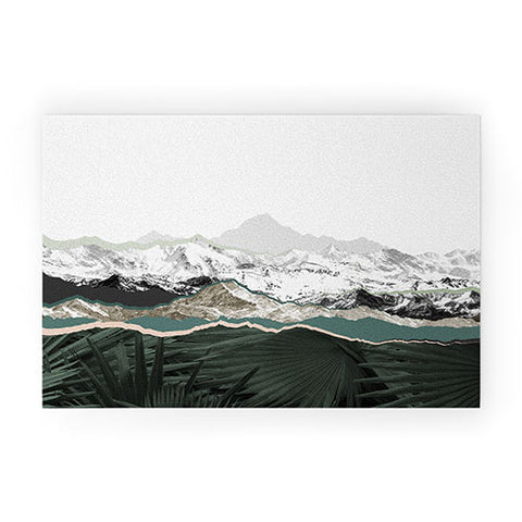 Iveta Abolina Mountainside jungle Welcome Mat