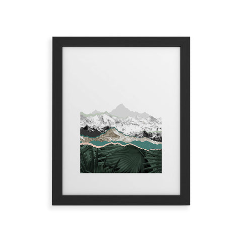 Iveta Abolina Mountainside jungle Framed Art Print