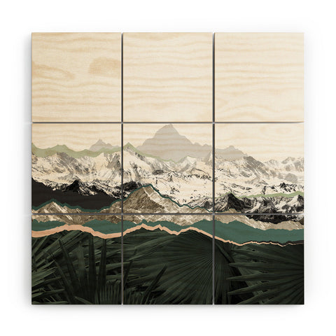 Iveta Abolina Mountainside jungle Wood Wall Mural