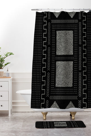 Iveta Abolina Mud Cloth Inspo I Shower Curtain And Mat