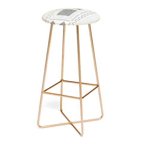 Iveta Abolina Mud Cloth Inspo II Bar Stool