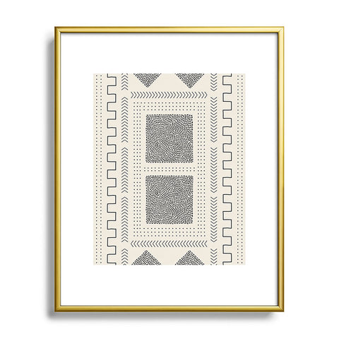 Iveta Abolina Mud Cloth Inspo II Metal Framed Art Print