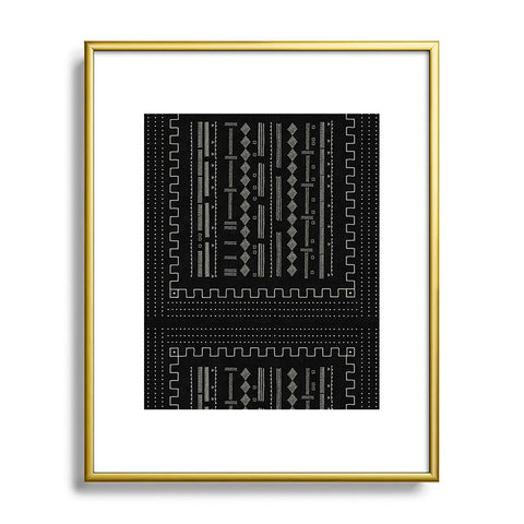 Iveta Abolina Mud Cloth Inspo V Metal Framed Art Print