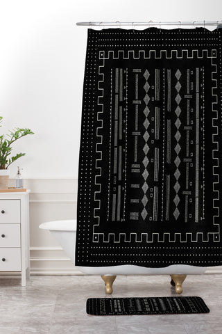 Iveta Abolina Mud Cloth Inspo V Shower Curtain And Mat