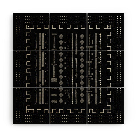 Iveta Abolina Mud Cloth Inspo V Wood Wall Mural